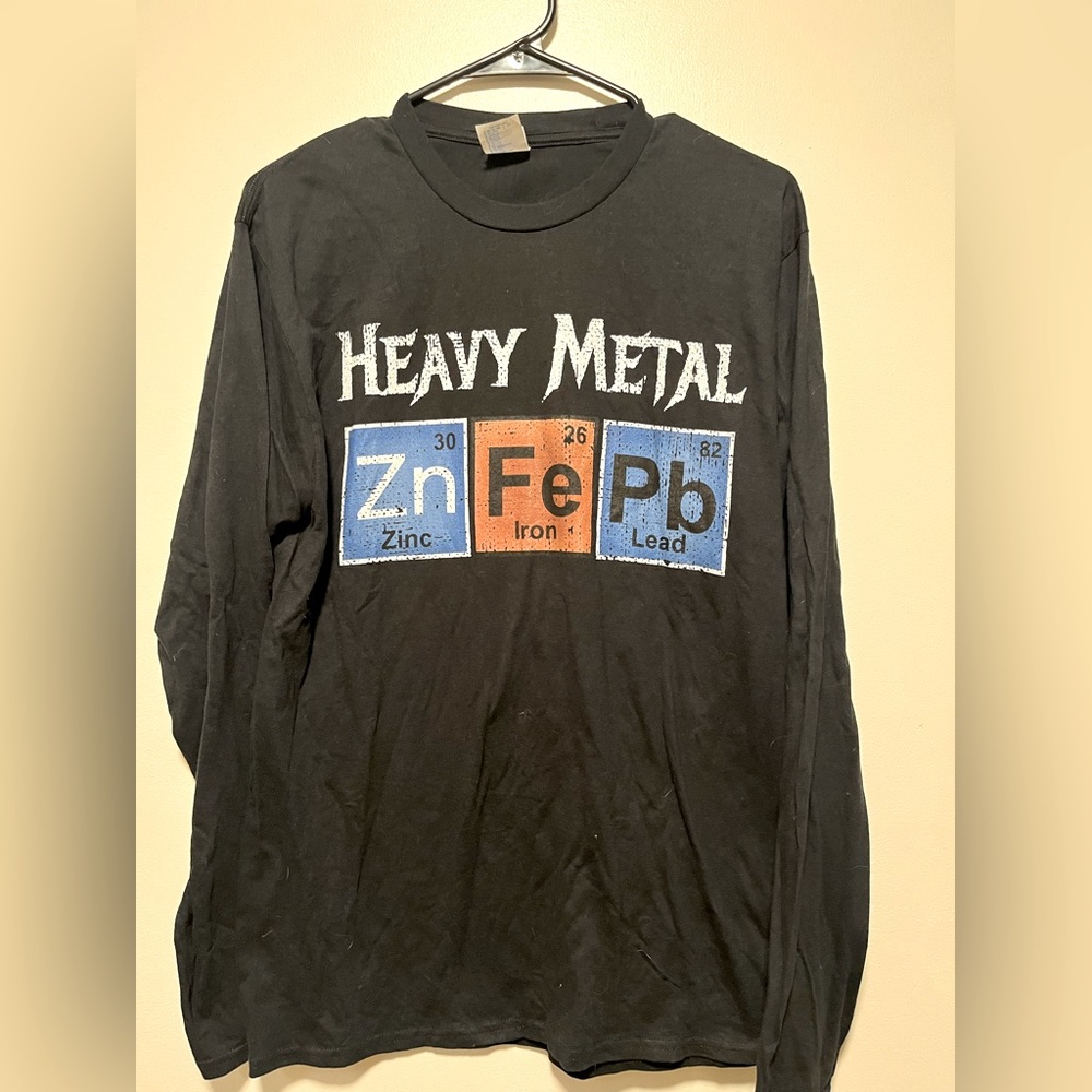 Black T-shirt, “Heavy Metal”, men’s
